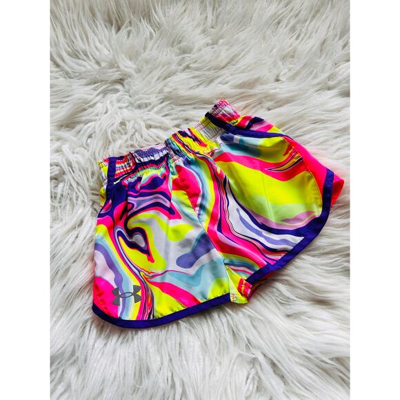 Under Armour Girls Tee & Swirl Athletic Shorts 2-Piece Active Set Multicolor 4/5 - Picture 7 of 11